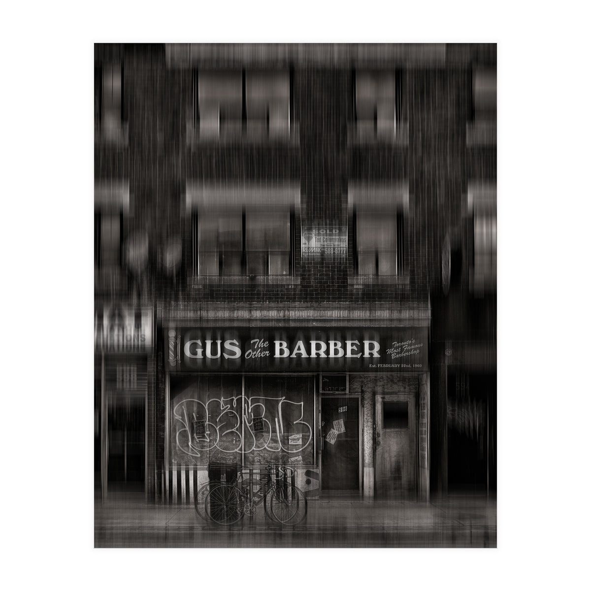 Gus The Other Barber Blur Version (Print Only)