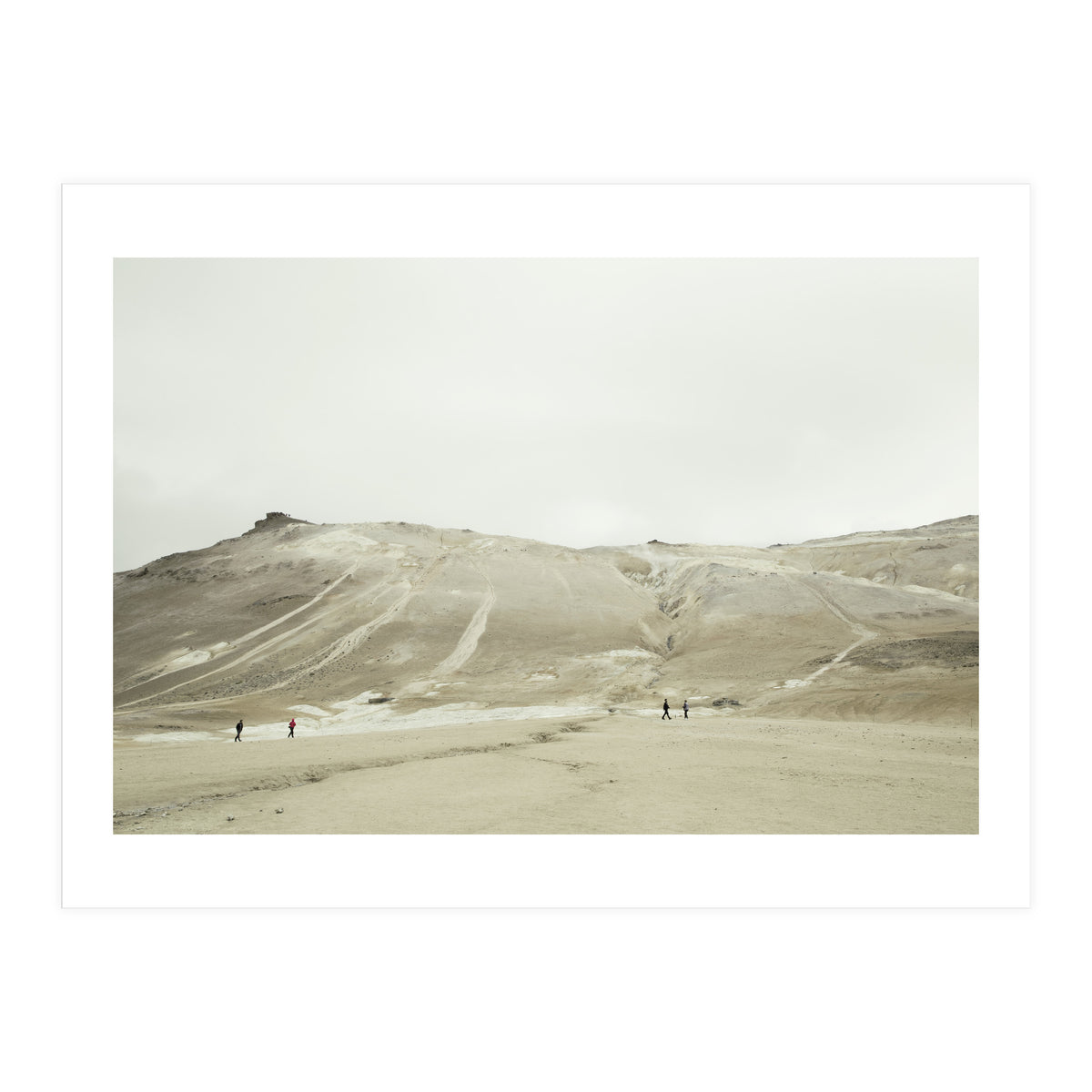 Tourists at volcano - Iceland (Print Only)