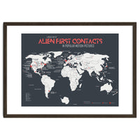 World Map of Alien First Contacts in Movies