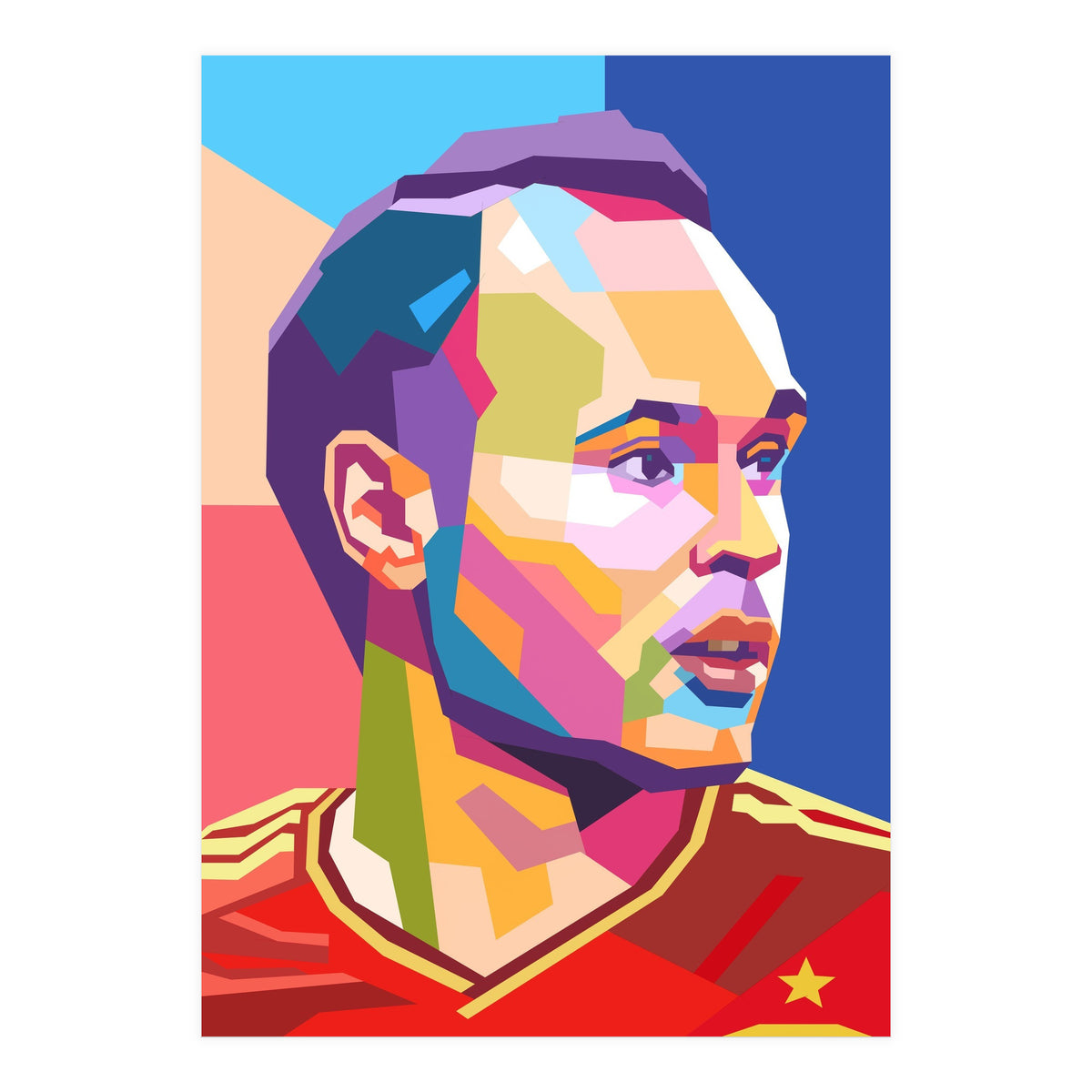 Iniesta pop art portrait (Print Only)
