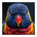 Close Up Of A Colorful Rainbow Lorikeet Bird (Print Only) thumbnail