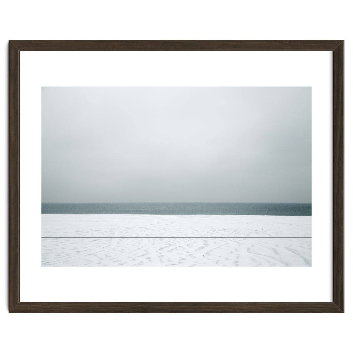 Winter seascape - Snow beach