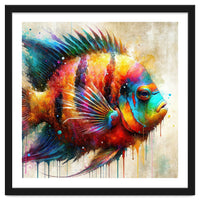 Colorful Tropical Fish Portrait