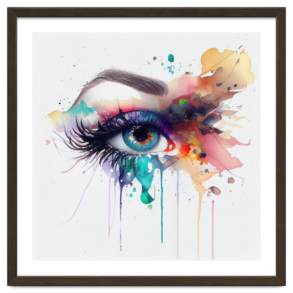 Watercolor Woman Eye #2