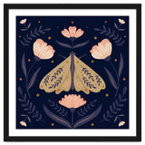 Moth And Flowers thumbnail