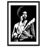 Stanley Clarke American Bassist in Grayscale thumbnail