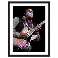 Freddie King American Blues Guitarist Colorful