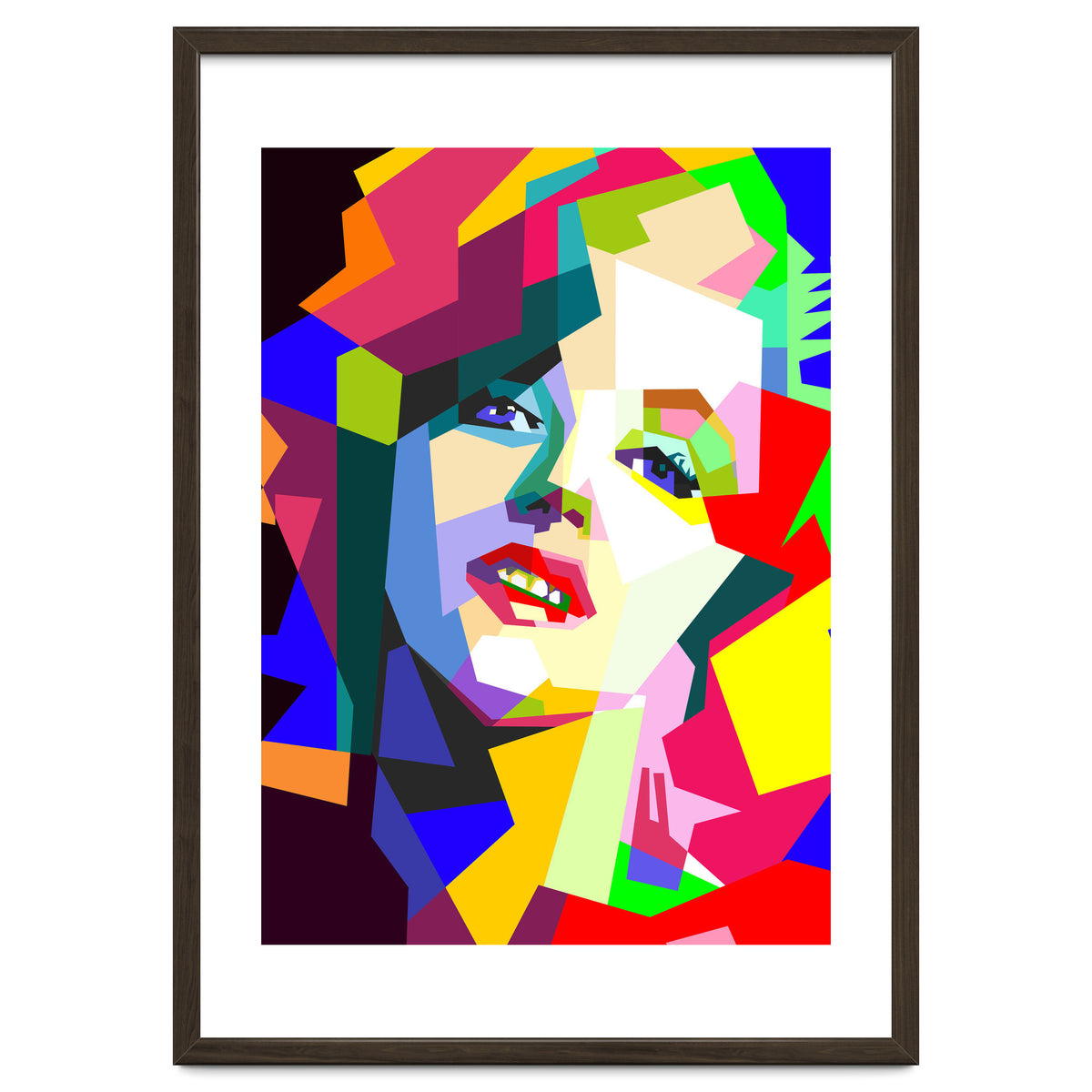 Hollywood Actress Monroe Pop Art WPAP Illustration