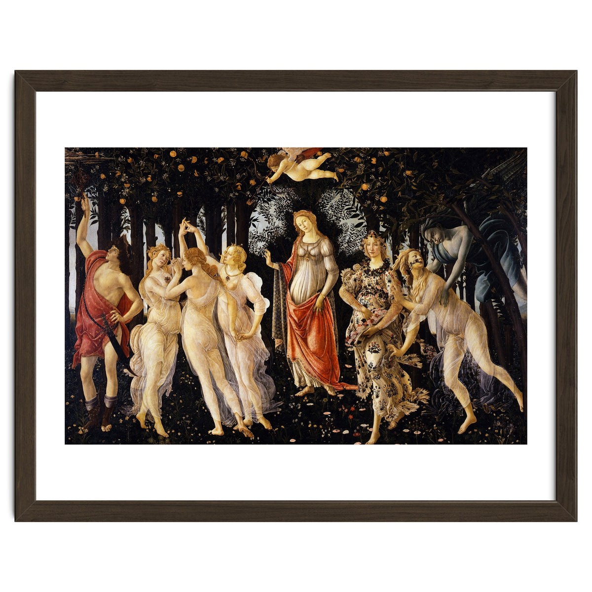 Sandro Botticelli – La Primavera (1482) | Classical Renaissance Masterpiece – Mythological Spring Scene