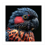 Close Up Portrait Of A Colorful Exotic Parrot (Print Only) thumbnail