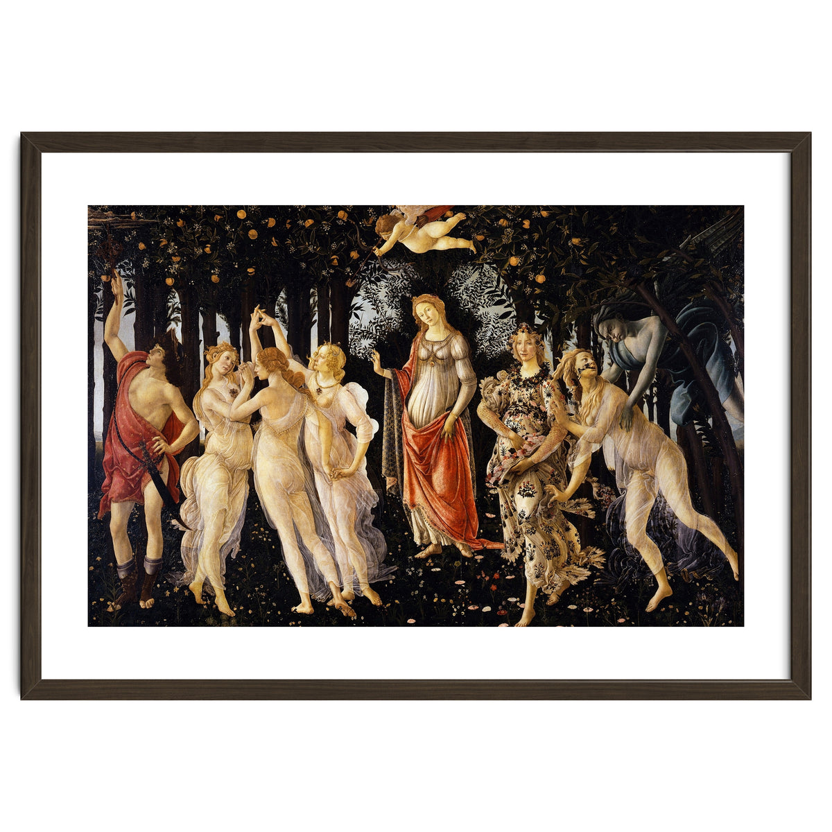 Sandro Botticelli – La Primavera (1482) | Classical Renaissance Masterpiece – Mythological Spring Scene
