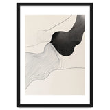 Abstract Black And White Organic Flowing Lines Art thumbnail