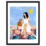 Butterscotch, Cats Pets Cat Mom Watercolor Painting, Pet Parent Animals Quirky Bohemian thumbnail