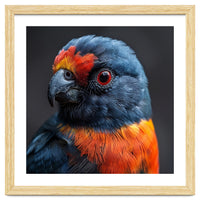 Close Up Portrait Of A Colorful Parrot