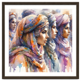 Tuareg Women Procession Watercolor thumbnail