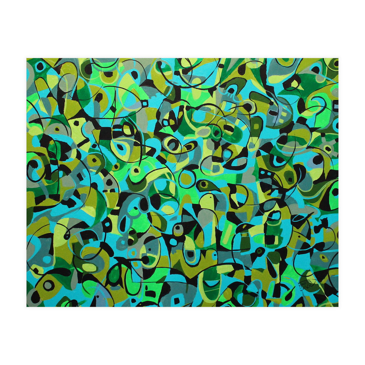 The Birdcall, Acrylic On Canvas, 36"x36" (Print Only)