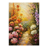 Golden Hour Summer Garden Path Oil Painting (Print Only) thumbnail