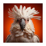 Close Up Portrait Of A White Cockatoo Parrot (Print Only) thumbnail