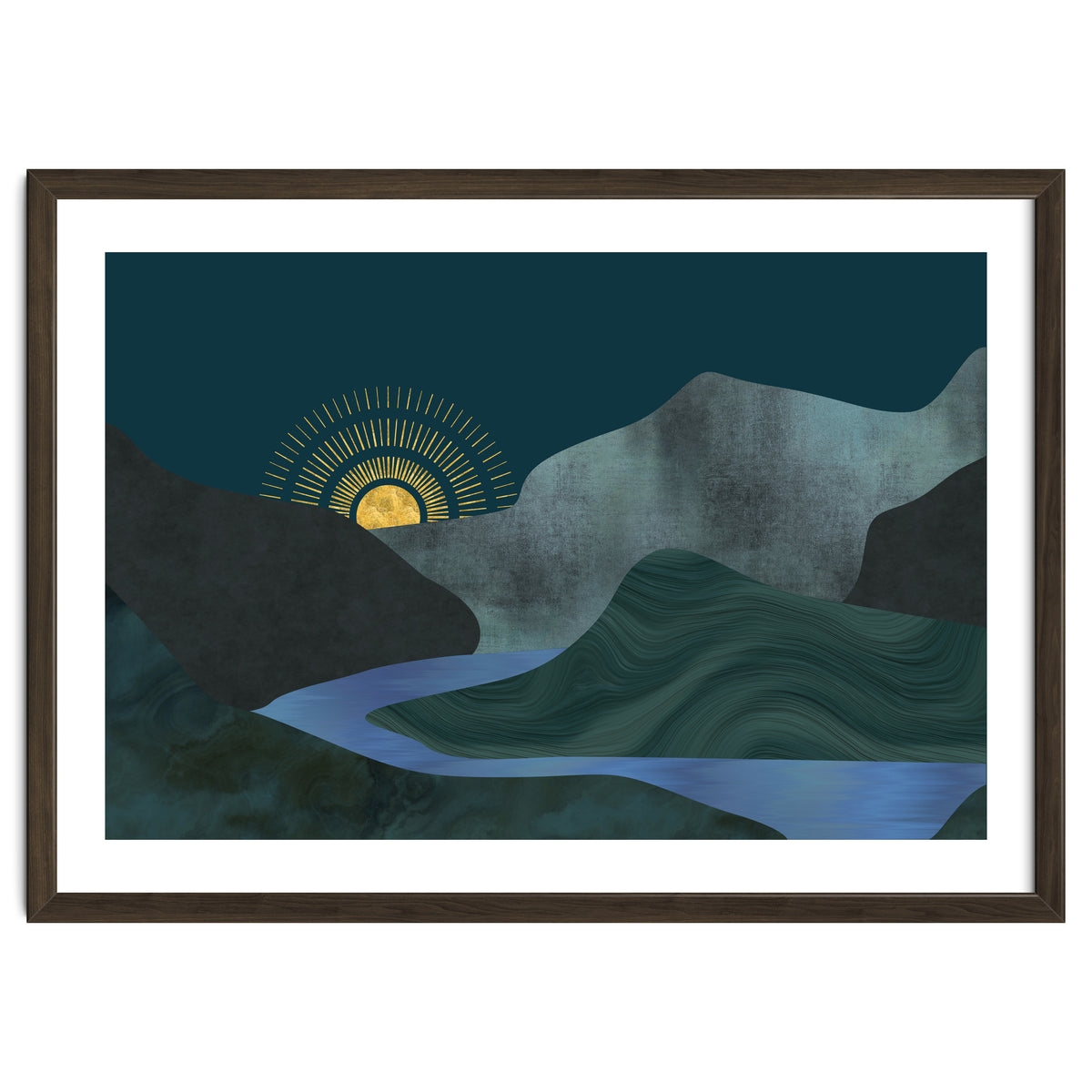 Abstract Landscape Sunrise