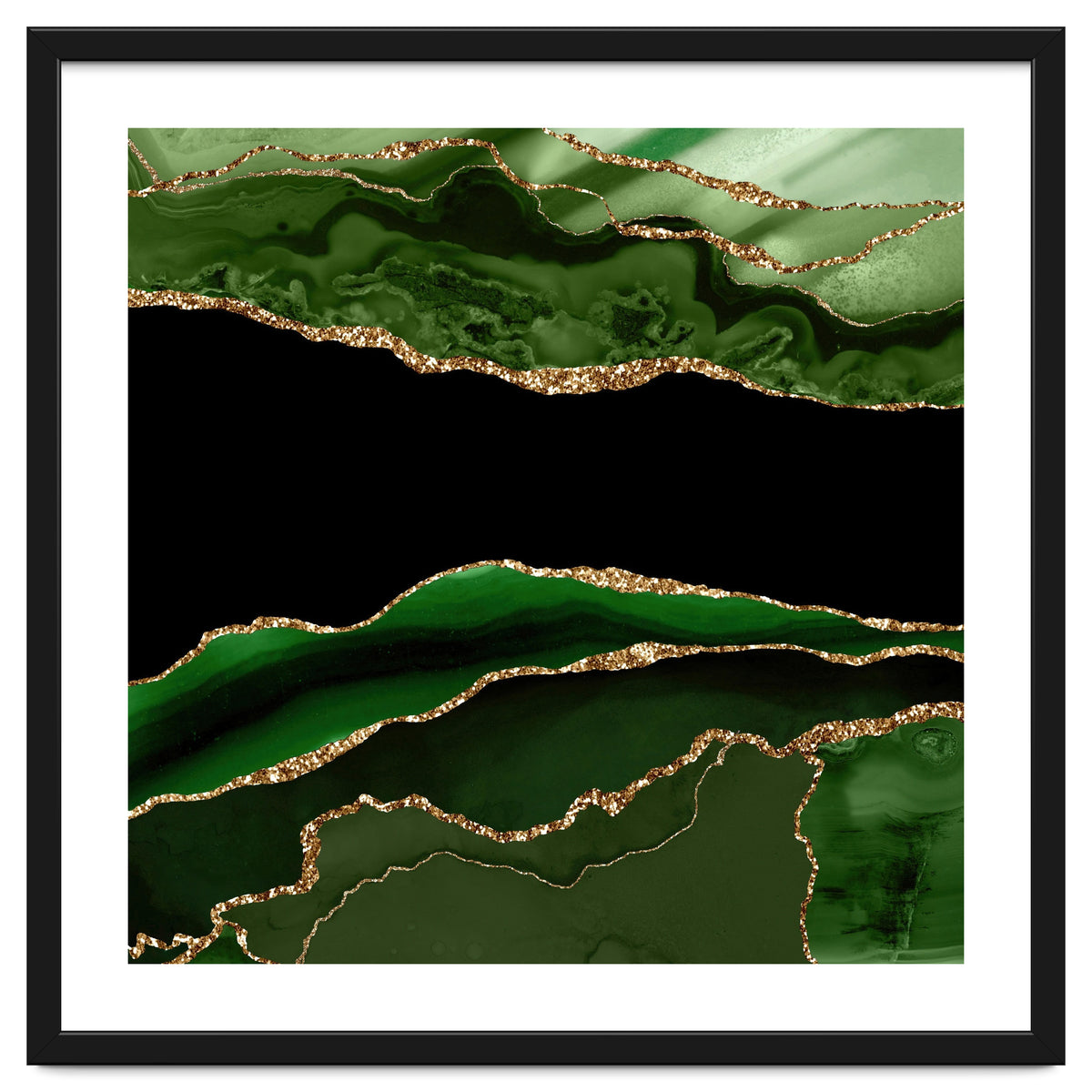 Green & Gold Agate Texture 11