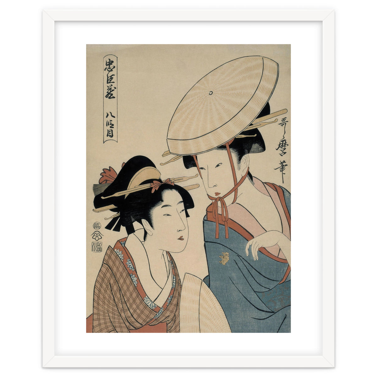 Kitagawa Utamaro (Copy); Takamizawa / 'Hachi-damme (Act VIII)', 1798-1799; 20th century.