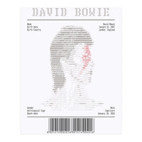 Receipt Art David Bowie (Print Only)