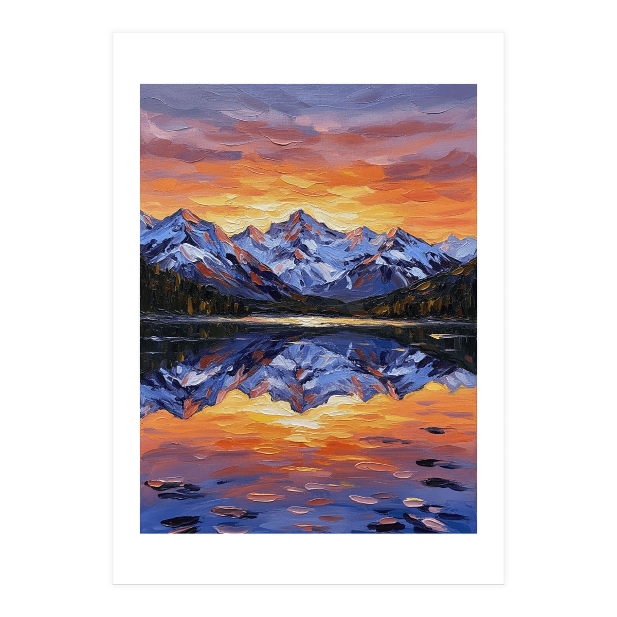 Alpenglow Reflections (Print Only)