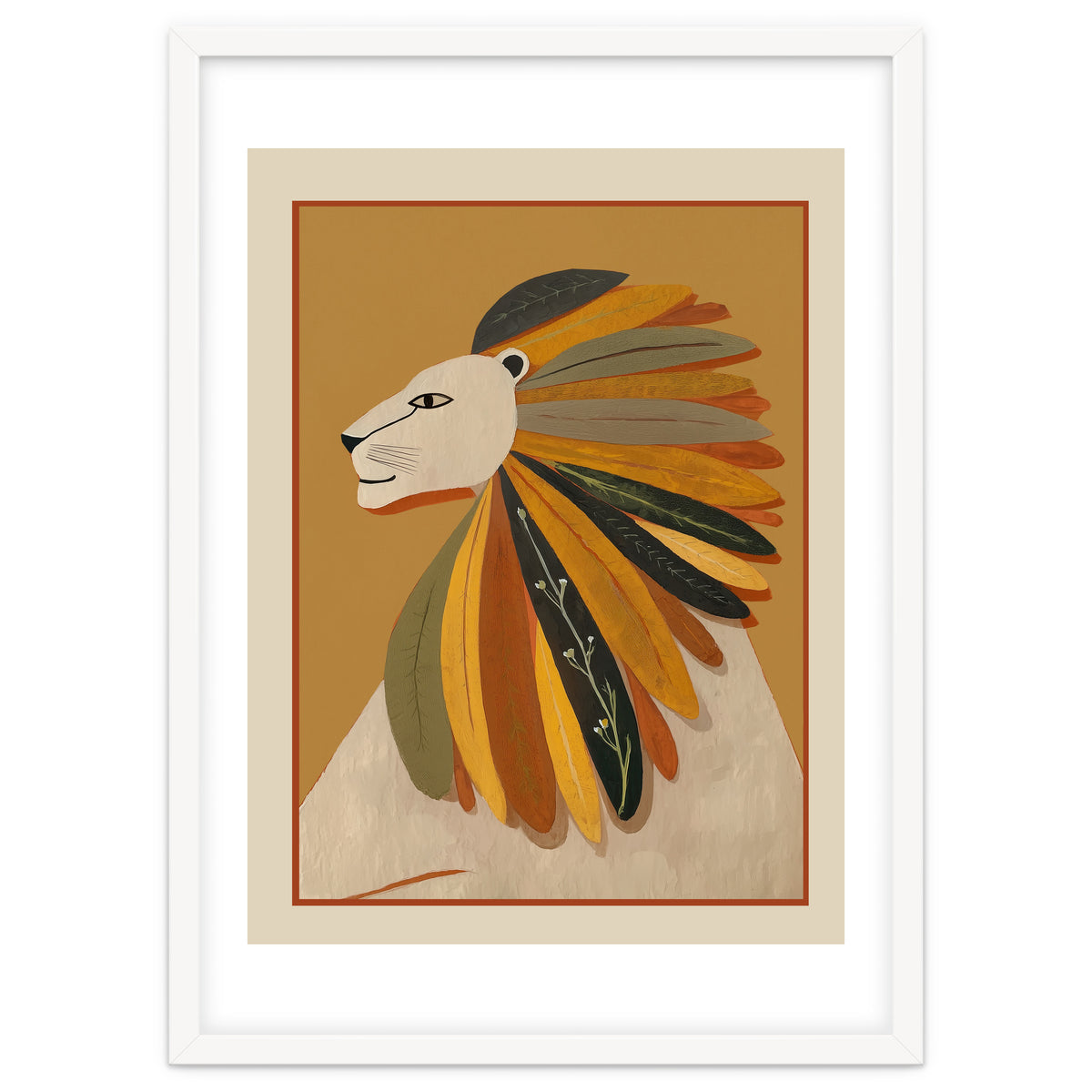 Leaf Mane Lion I