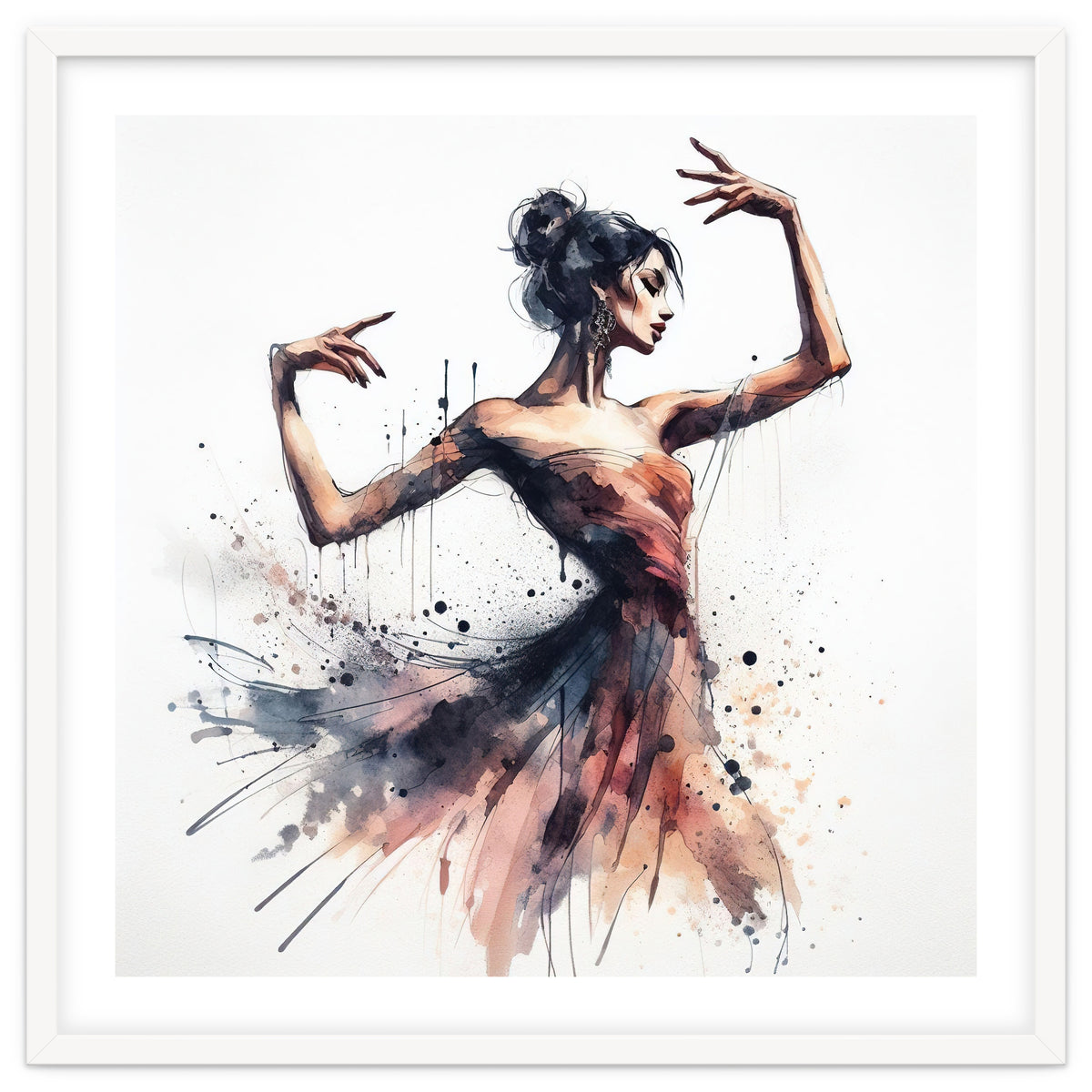 Watercolor Ballet Dancer #1