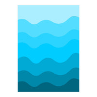 Blue gradient design  (Print Only)