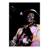 John Lee Hooker American Blues Guitarist Colorful Art (Print Only) thumbnail