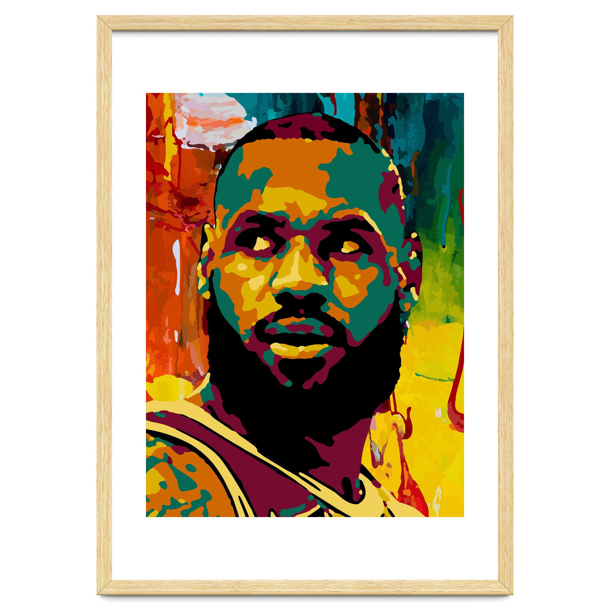 LeBron James Colorful abstract