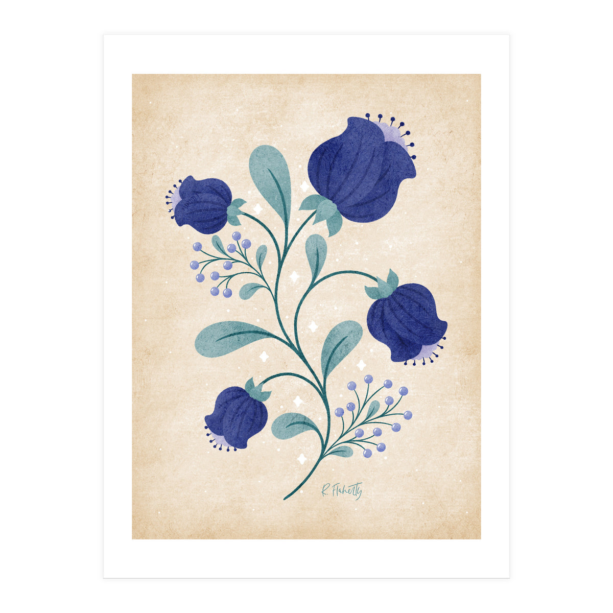 Blue Anemones Print Copy (Print Only)