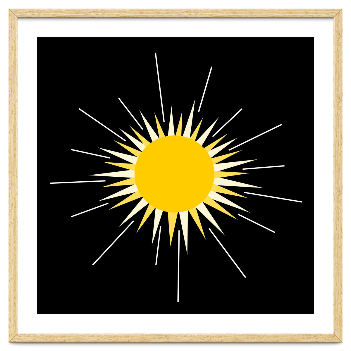 Yellow Bright Radiant Shinning Sun