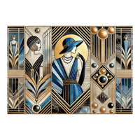 Jazz Age Sophistication In Art Deco (Print Only)