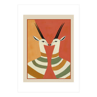 Two Gazelles In Stillness (Print Only)