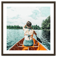 Row Your Own Boat | Woman Empowerment Confidence Painting | Positive Growth Mindset Boho Adventure