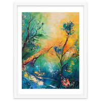 Abstract Botanical Forest Landscape