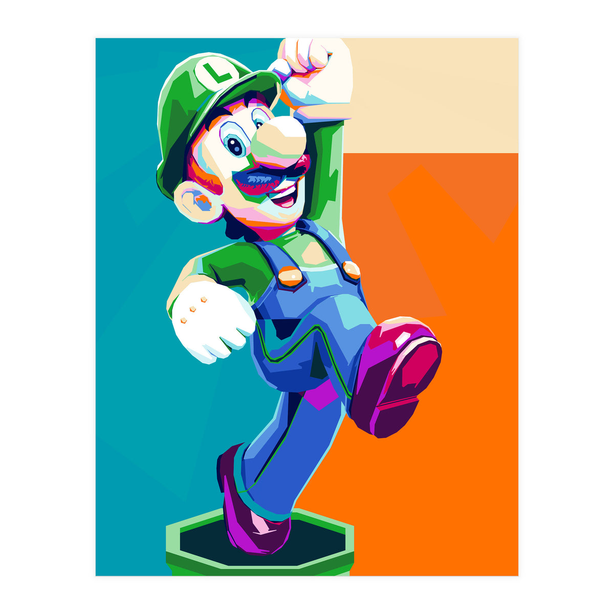 Mario Luigi Pop Art Cartoon Pop Art (Print Only)