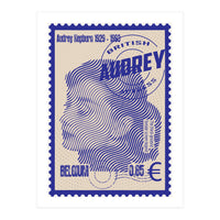 Audrey Hepburn Stamps Art (Print Only)