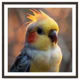 Cockatiel Parrot Portrait With Orange Cheeks thumbnail