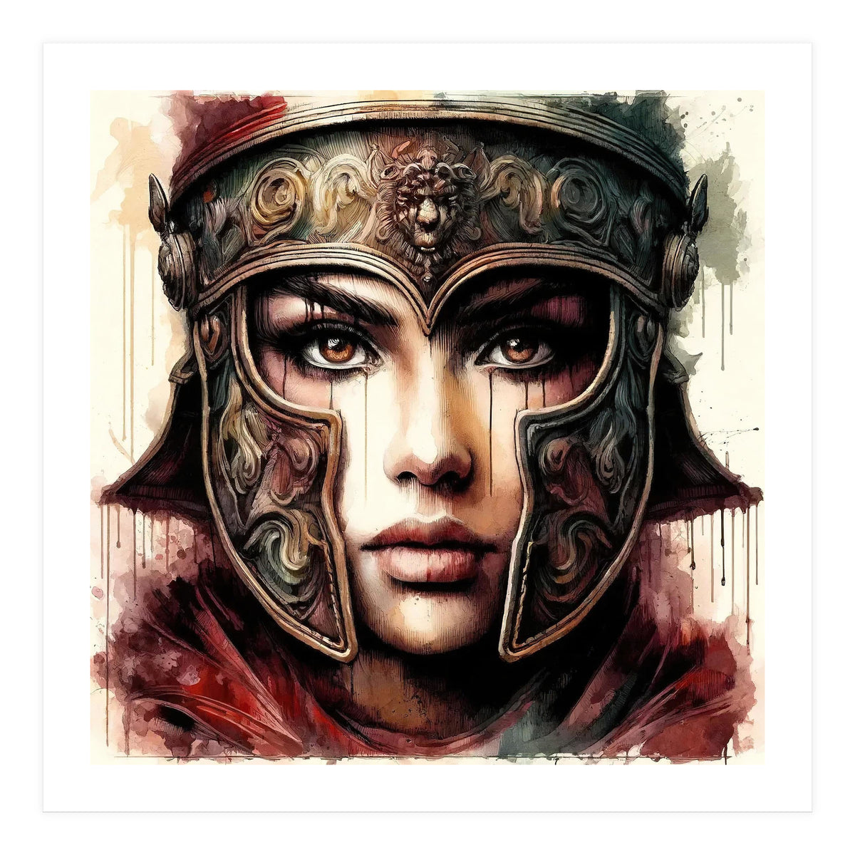 Lion Crest Armor Portrait (Print Only)