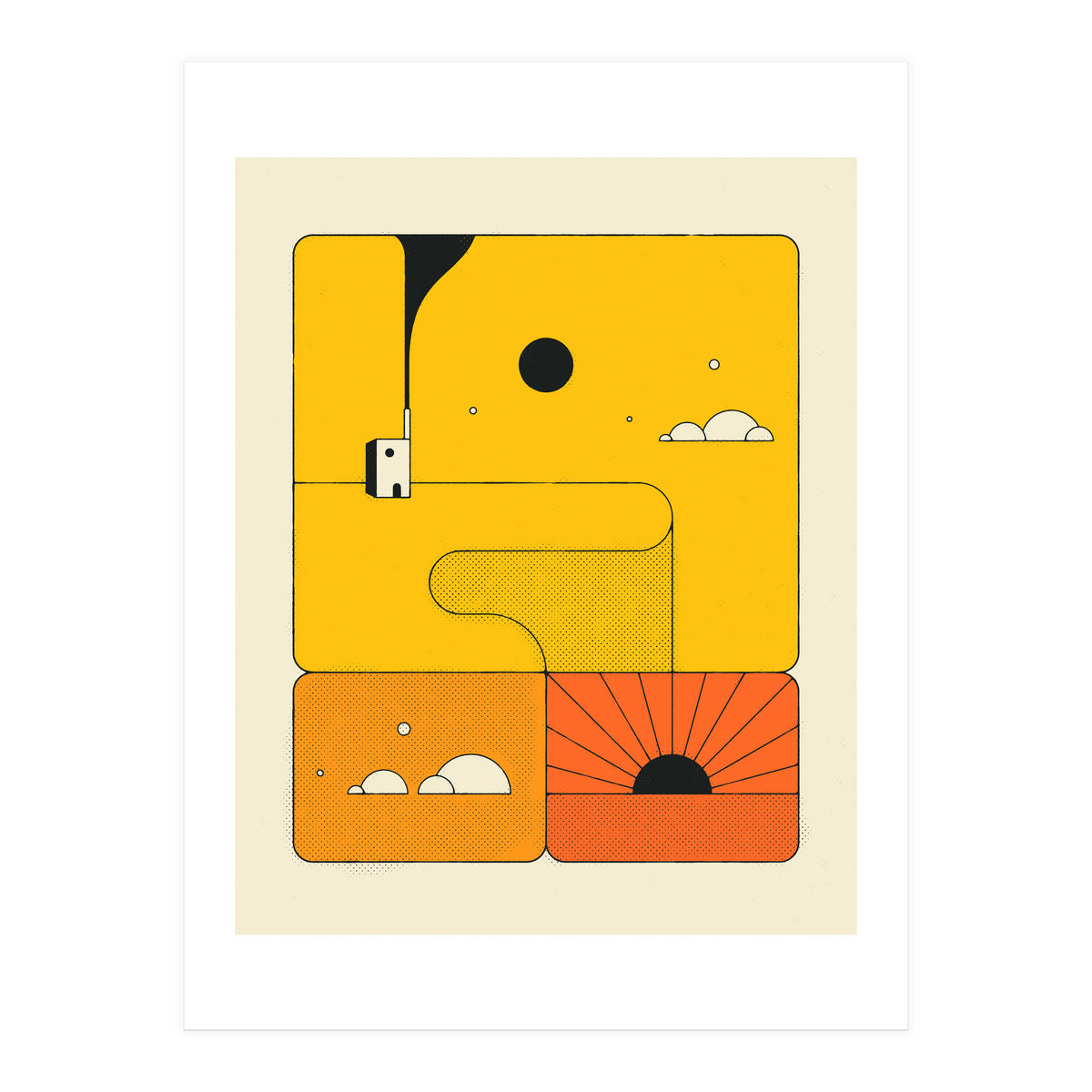 ORANGE SUNSET (Print Only)