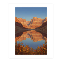 The Silent Echo of Crimson Canyons (Print Only)