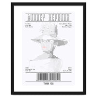 Receipt Art Audrey Hepburn