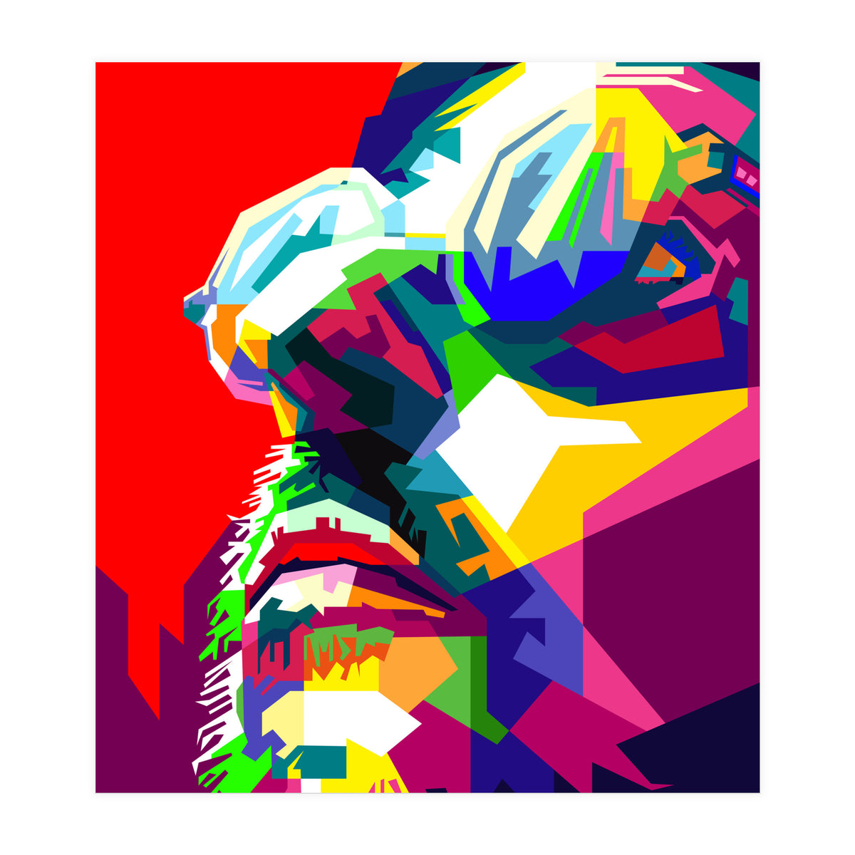 Leon The Professional Hollywood Actor Pop Art WPAP (Print Only)