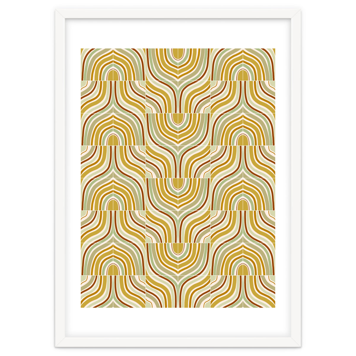 Ochre Marbled Tiles