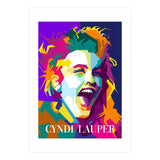Cindy Lauper 80s Retro Singer Art WPAP (Print Only) thumbnail
