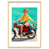 Pinup Sexy Motorcycle Girl thumbnail