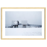 First aid house in the winter seascape thumbnail